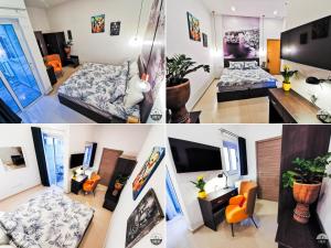 Televiisor ja/või meelelahutuskeskus majutusasutuses Evolve Coliving Guesthouse