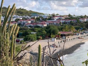 a view of a beach with houses and condos at Appartement 2 pièces "Les Ilots de Friar's bay" in Friar's Bay +33 photos