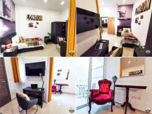 Istumisnurk majutusasutuses Evolve Coliving Guesthouse