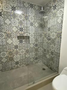 Koupelna v ubytování Hotel Marjaba