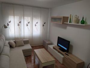 TV a/nebo společenská místnost v ubytování Apartamento céntrico con piscina