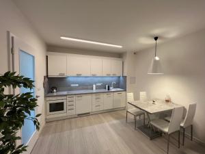 Kuchyň nebo kuchyňský kout v ubytování Apartmán Darsinka
