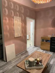Kuchyň nebo kuchyňský kout v ubytování Apartment zur Wiege Anhalts
