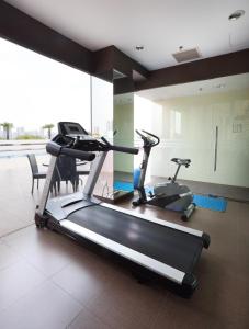 Fitness centrum a/nebo fitness zařízení v ubytování Value Hotel Thomson