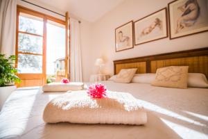 Postel nebo postele na pokoji v ubytování Ideal Property Mallorca - Blau Mari