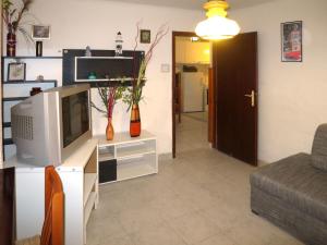 a living room with a television and a couch at Holiday Home Helena - Pag310 by Interhome in Pag