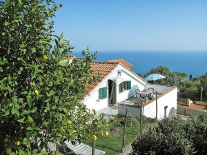 フィナーレ・リーグレにあるApartment Simone - FLG130 by Interhomeの海の景色を望む小さな白い家