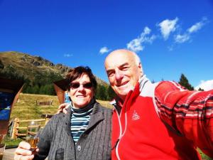 a man and a woman posing for a picture at Gästehaus Apschner in Sankt Corona am Wechsel