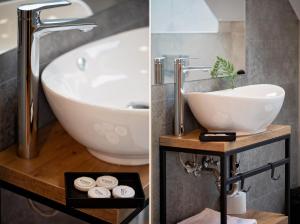 Et badeværelse på Osada Wróblonki - Apartamenty