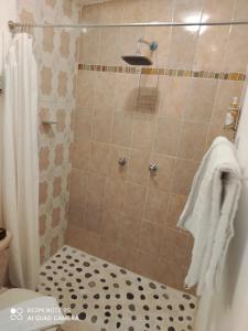 Koupelna v ubytování Hotel Beraka