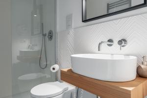 A bathroom at The Venue Spagna