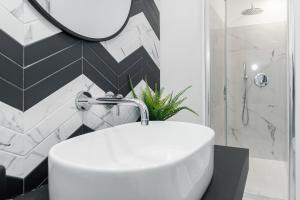 A bathroom at The Venue Spagna