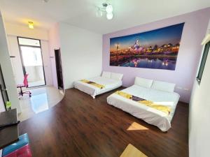Postelja oz. postelje v sobi nastanitve New Summer Homestay