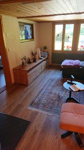A television and/or entertainment centre at Alpenparadies Grindelwald
