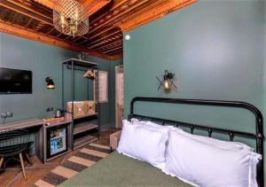 Кровать или кровати в номере Sunset Hotel Marmaris