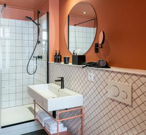 Salle de bains dans l'établissement Hôtel Tandem - Boutique Hôtel