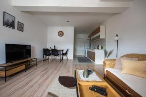 sala de estar con sofá y mesa en Apartman Luca, en Livno