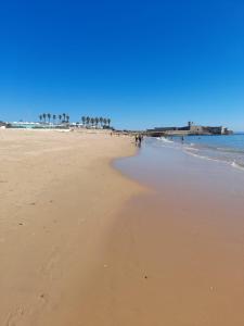 カルカヴェロスにあるCarcavelos Surf Beach Houseの砂浜 +9枚の写真