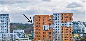 Výhľad na mesto Gdansk alebo výhľad na mesto priamo z apartmánu + 4 fotografie