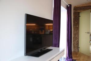 TV a/nebo společenská místnost v ubytování Altribute Studio w Sauna Secure Parking wifi 90mbs
