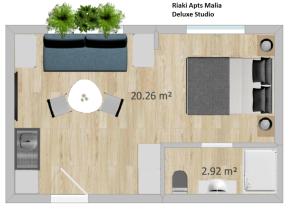The floor plan of Riaki Apts