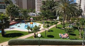 Vonkajšia záhrada v ubytovaní Apartamento de vacaciones en Gemelos 22 T1 Benidorm