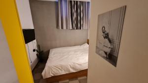 Postel nebo postele na pokoji v ubytování SPACE ART BOUTIQUE Downtown