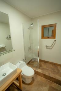 A bathroom at Calafate Apart Hotel