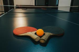 Taula de ping-pong a Auto kamp Titograd o a prop