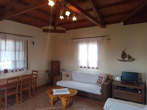 Телевизор и/или развлекательный центр в Villa Oceanis - Luxury Seaside Villa +21 фотография