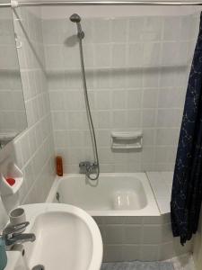 Kúpeľňa v ubytovaní Spokopoulos apartment