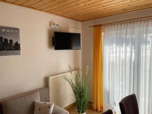 TV a/nebo společenská místnost v ubytování Haus Heimo