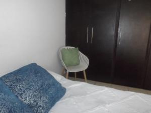 Postel nebo postele na pokoji v ubytování Departamento privado zona de la UACH