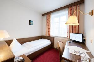 TV a/nebo společenská místnost v ubytování Hotel Goldener Löwe