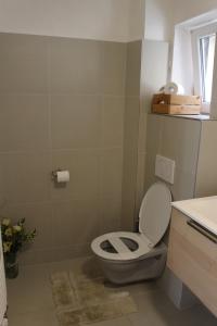 Koupelna v ubytování Apartmány Stříbro