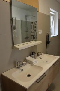 Koupelna v ubytování Apartmány Stříbro + 19 fotografií