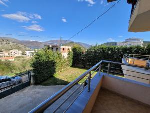 a view from the balcony of a house at Mihasi Apartments in Ksamil