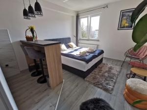 Tempat tidur dalam kamar di Cozy studio Cik-Cak