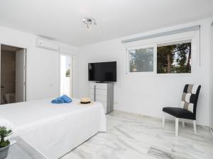 Televízia a/alebo spoločenská miestnosť v ubytovaní Holiday Home La Palmera by Interhome