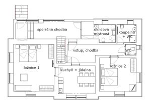 Nacrt objekta Apartmány Hájovna