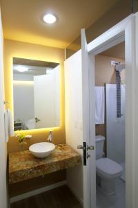 Koupelna v ubytování Hotel Don Zepe