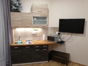Kuchyňa alebo kuchynka v ubytovaní R&B APARTMENTS POZNAŃ