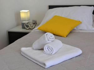 Postel nebo postele na pokoji v ubytování Fancy Apartments Dream