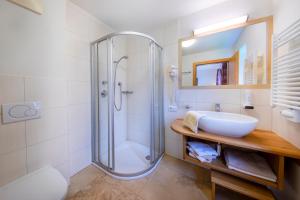 Łazienka w obiekcie Apartmenthaus Berndlalm