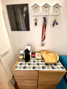 Kuchyň nebo kuchyňský kout v ubytování Casa bouganville Vignola Mare