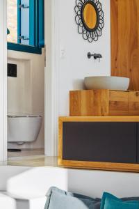 Koupelna v ubytování Kallidora Home