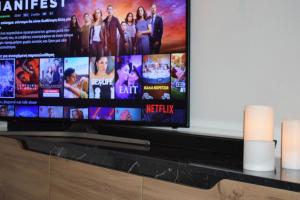 TV a/nebo společenská místnost v ubytování Villa Calm House