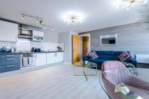 Η κουζίνα ή μικρή κουζίνα στο Stunning Apartment - 10 Minutes From Leeds