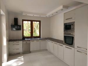 Kuchyňa alebo kuchynka v ubytovaní Apartament Nad Jeziorem Brenno