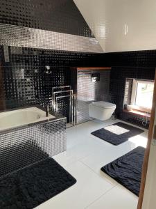 Ett badrum på Apartament Hanuszówka